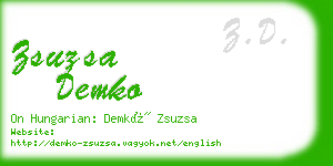 zsuzsa demko business card